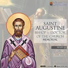 Memorial of Saint Augustine, Bishop and Doctor of the Church